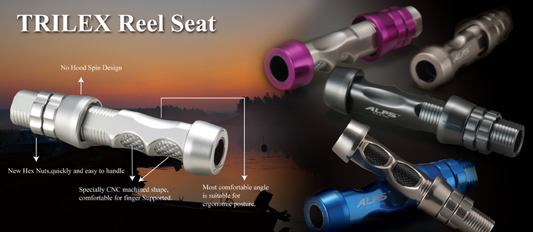 CRB Heavy Duty Aluminum Jigging Reel Seat ARC Size 16mm